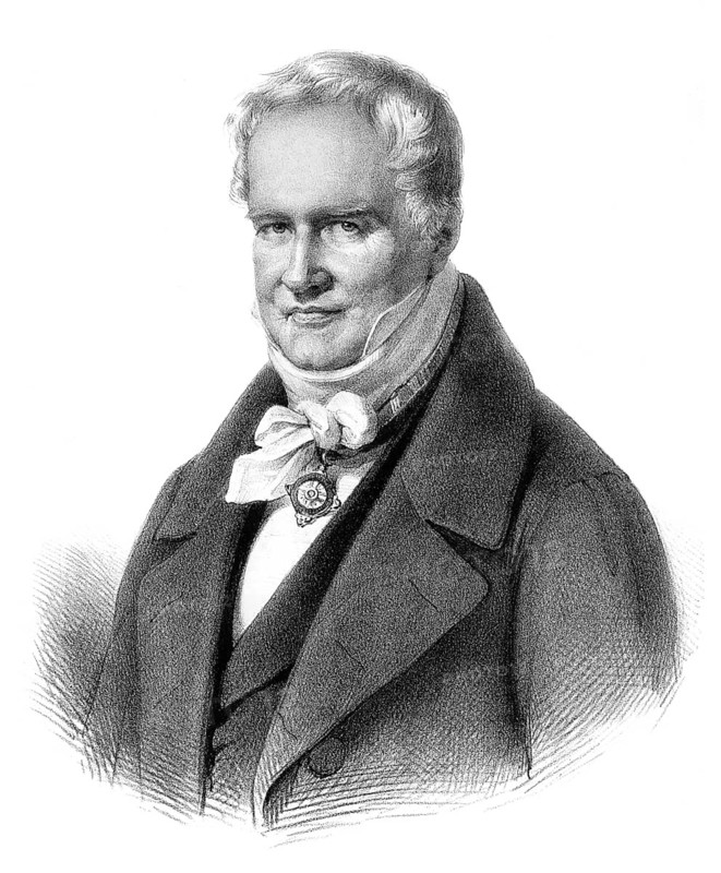 Friedrich Wilhelm Heinrich Alexander von Humboldt, 1769, 1859, German naturalist