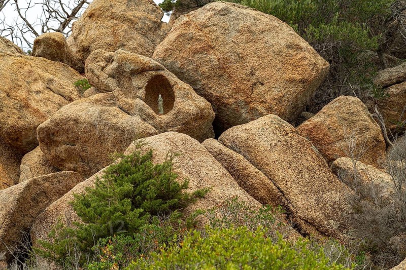 Rock formation on the coast near Tizzano, Sartene, Corsica, France