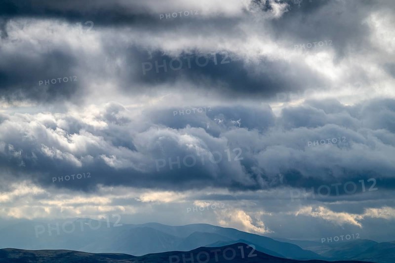 Cloud atmosphere in the mountains, Alvdal Vestfjell, Hedmark, Innlandet, Norway, August 2025