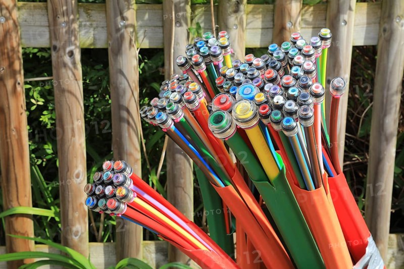 Infrastructure construction project, fibre optic cable at a construction site, broadband expansion, fibre optic cable, fibre optic cable, fibre optic cable for fast Internet