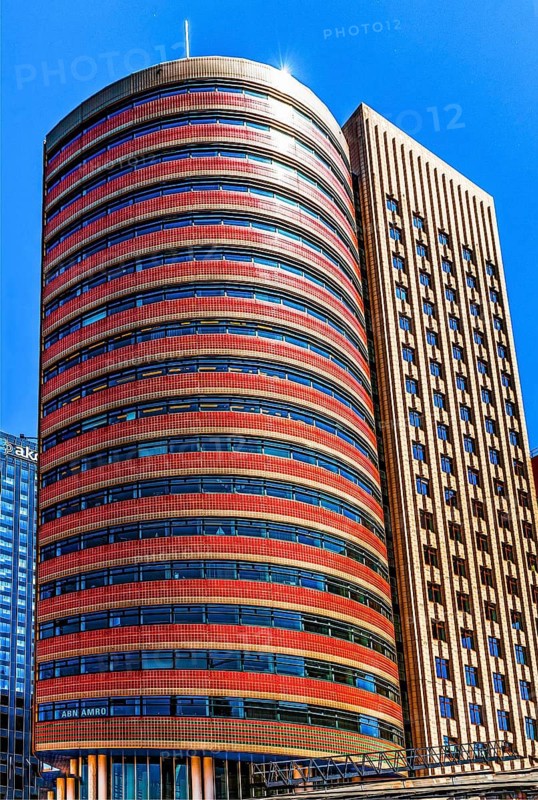 Modern architecture in the city panorama, Rotterdam, the Netherlands