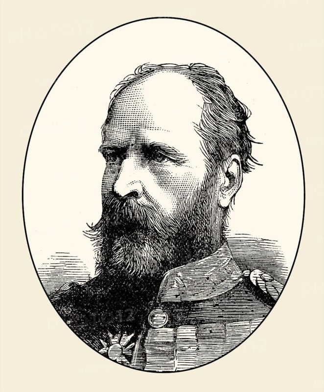 Lieutenant General Sir Edward Bruce Hamley, 1824 – 1893, a British general and politician, From British Battles on Land and Sea, by James Grant