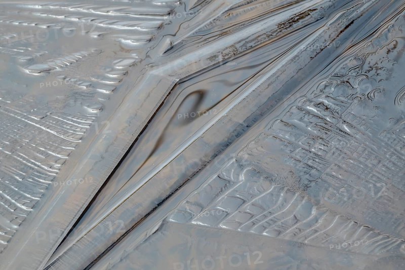 Abstract ice structures, Norrbotten, Lapland, Sweden, September 2024