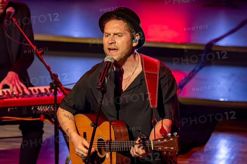 Johannes Oerding gives his first concert after a long break and in connection with his new album in front of 300 guests at the NDR Landesfunkhaus Niedersachsen, Hanover, 24.03.2026