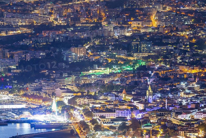 Dusk over Funchal, Madeira, Portugal