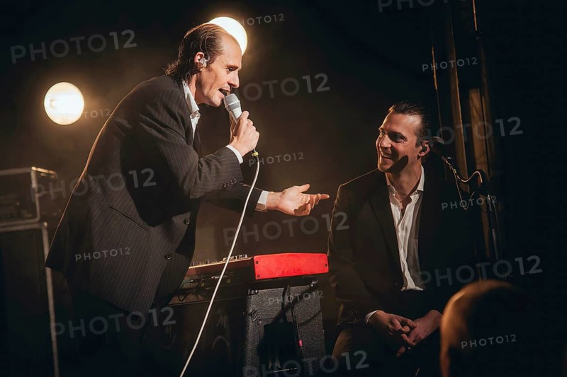 Singer Ben Hartmann and pianist Johannes Aue from Billions live on 10 years of cocaine and raspberry ice cream tour 2026 in Berlin's ballroom Kreuzberg on 05.02.2026