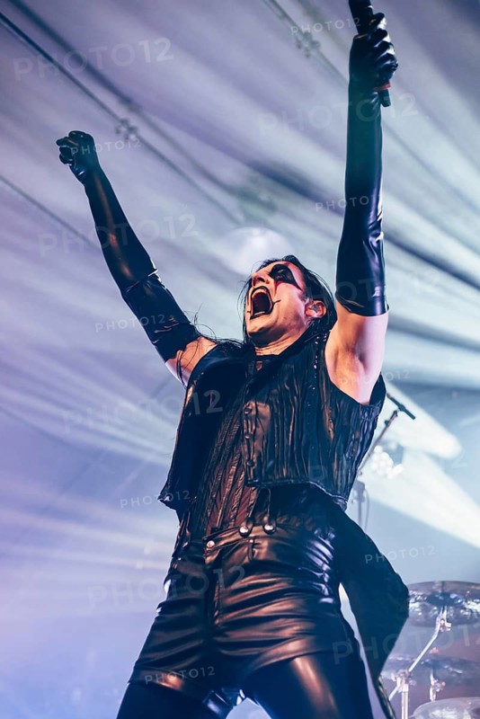 Johannes Eckerström, singer of the band Avatar live on In The Airwaves Tour at Munich's TonHalle on 05.03.2026