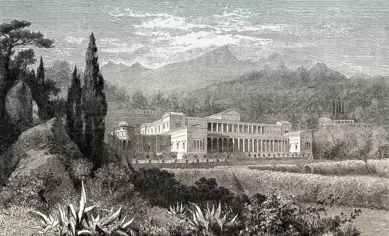 Reconstruction of a villa of Pliny the Younger, Ancient Rome