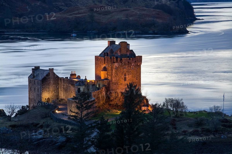 Eilean Donan Castle, a castle near Dornie in the Scottish Highlands, Scotland, Great Britain