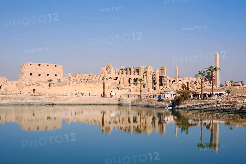 Sacred Lake and Karnak Temple, Luxor, Egypt