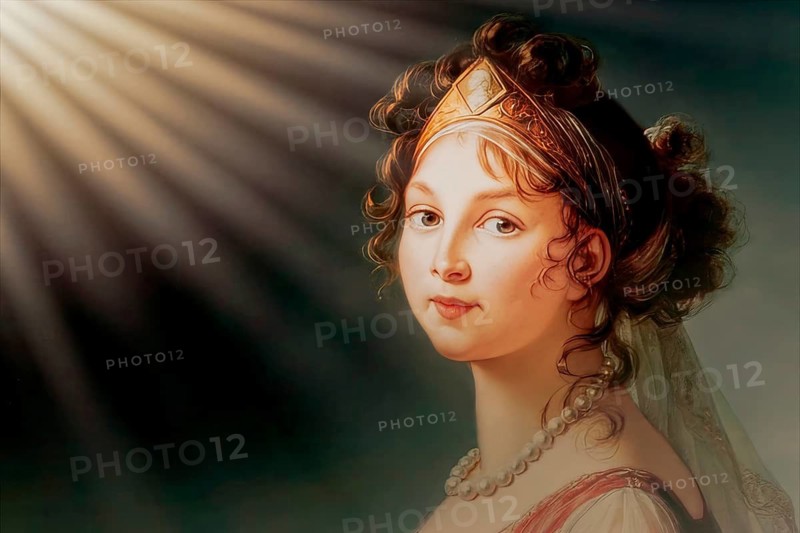 Louise of Mecklenburg-Strelitz, Luise Herzogin zu Mecklenburg - Strelitz, Luise Auguste Wilhelmine Amalie Herzogin zu Mecklenburg, Königin Luise, 1776 – 1810, Queen of Prussia as the wife of King Frederick William III, digitally edited after a painting by Élisabeth Louise Vigée Le Brun