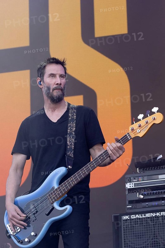 Adenau, Germany, 8.6.2024: Dogstar (bass, Keanu Reeves) play at Rock am Ring. The festival takes place at the Nürburgring race track near the town of Adenau from 7 - 9 June 2024