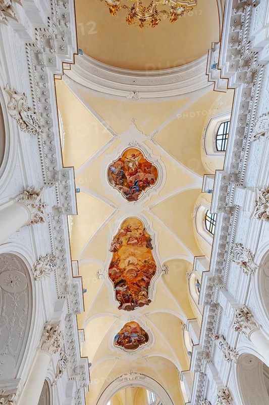 Chiesa di San Carlo al Corso interior, Noto, Noto Valley, Sicily, Italy