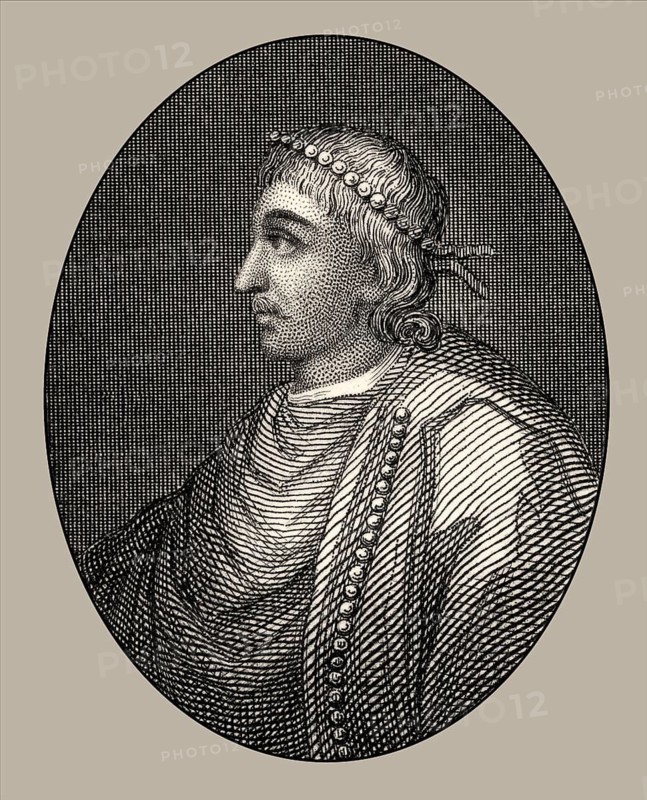 Knut der Große oder Canute, ca. 995-1035, König von Dänemark, England und Norwegen