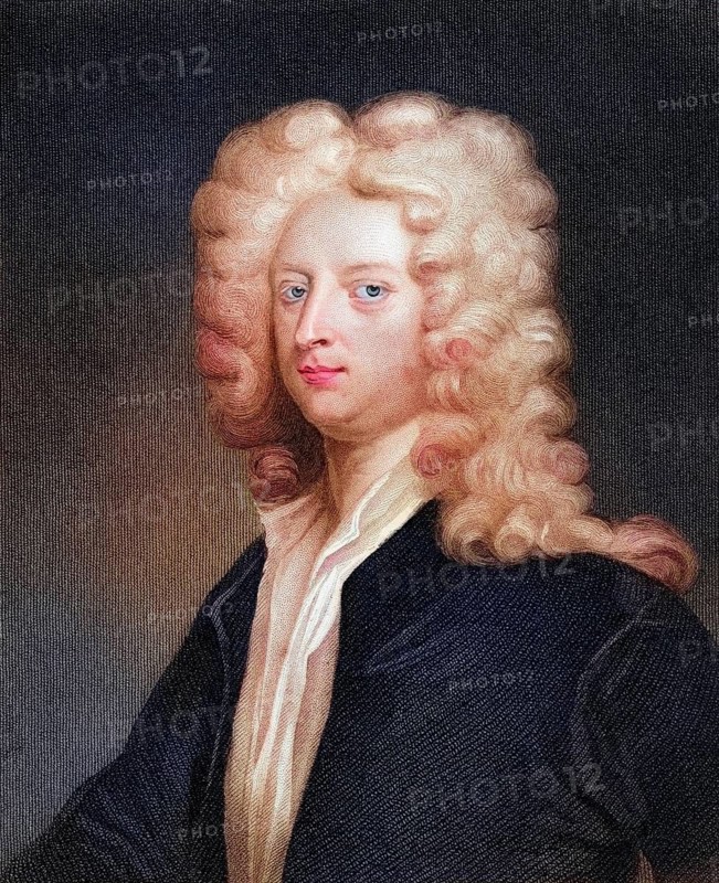 Joseph Addison 1672-1719, English essayist, poet and statesman. From the book Gallery of Portraits, London 1833, Historic, digitally restored reproduction from a 19th century original, Record date not stated