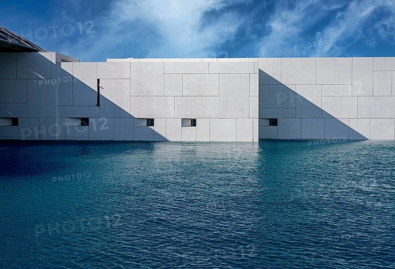 Louvre Abu Dhabi architecture, art museum by French architect Jean Nouvel, buildings on Saadiyat Island, Abu Dhabi, United Arab Emirates
