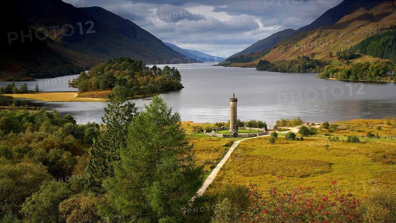 Europe, Scotland, Great Britain, England, landscape, Glenfinnan Monument, Glenfinnan