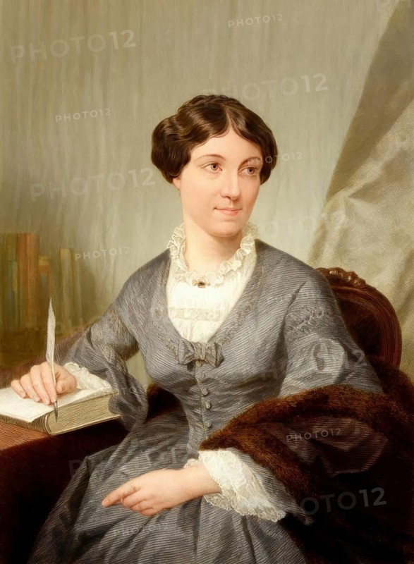 Harriet Martineau, 1802 - 1876, an English social theorist and Whig writer