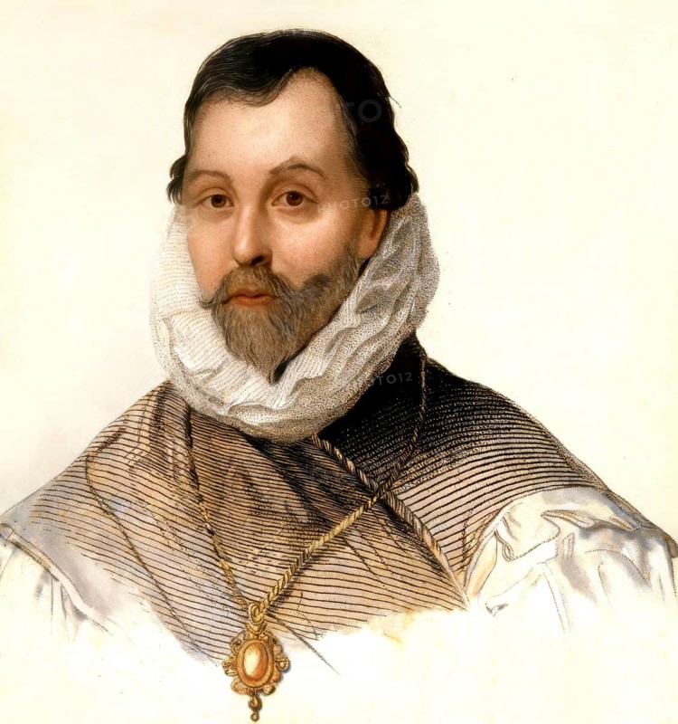 Sir Francis Drake, circa 1540 - 1596, an English sailor, pirate, explorer, Vice Admiral and the first English circumnavigator