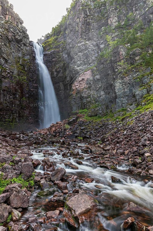 Njupeskär Waterfall, Fulufjället National Park, Dalarnas län, Sweden