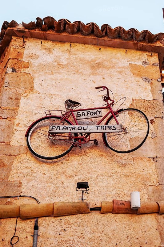 Architecture in the old town of Santanyi, Majorca, Balearic Islands, Spain