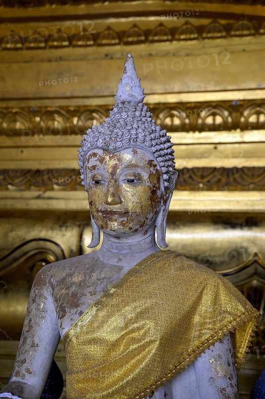 Buddha statue, Wat Phra Si Sanphet, Buddhist temple, Ayutthaya, Ayutthaya province, Thailand