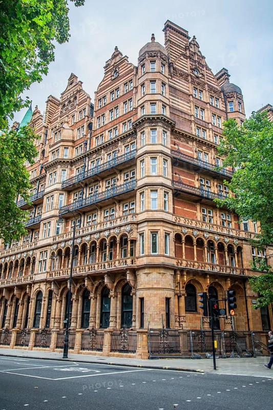 The facade on Hotel Principal on Russell Square, Bloomsbury, Camden, West End, London, England, UK, Great Britain, United Kingdom