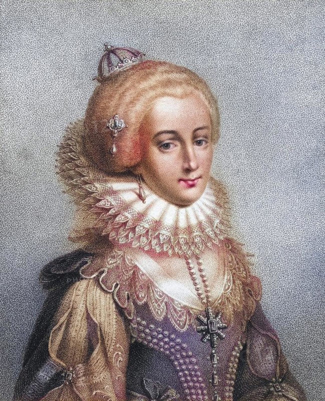Elizabeth Queen of Bohemia 1596, 1662 Electress Palatine born Princess Elizabeth Stuart of Scotland Daughter of James I, Elizabeth Queen of Bohemia 1596, 1662 Electress Palatine born Princess Elizabeth Stuart of Scotland Daughter of James I Engraved by Bocquet from the book A Catalogue of the Royal and Noble Authors published 1806, Historic, digitally restored reproduction from a 19th century original, Record date not stated