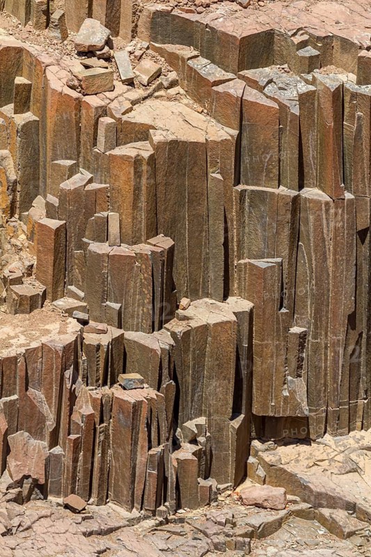 Rock formation Organ Pipes, Damaraland, Kunene, Namibia
