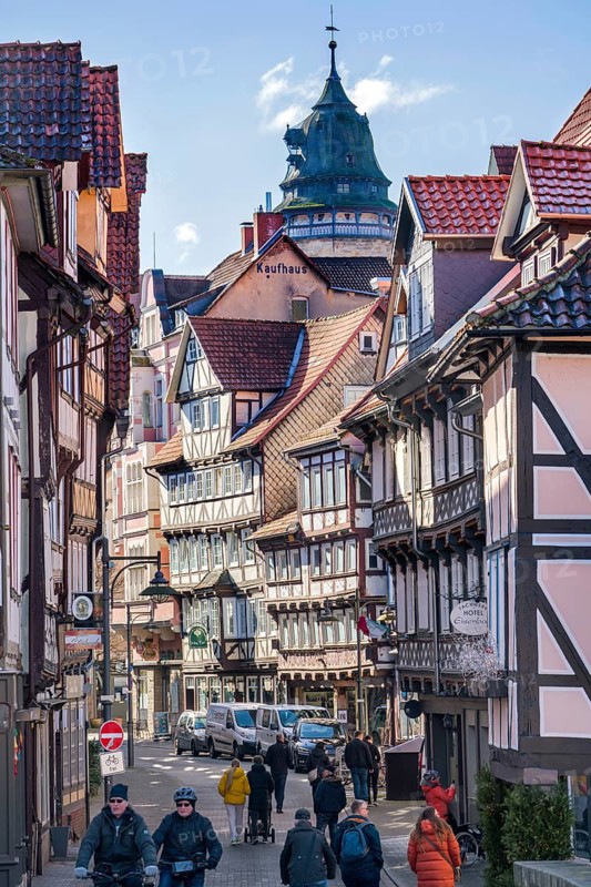 View of Hannoversch Münden, Lower Saxony, Germany