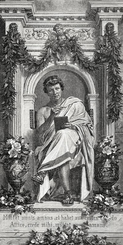 Publius Ovidius Naso or Ovid, 43 BC, 17, a Roman poet