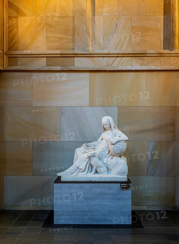 Interior photograph, Friedrichswerder Church, permanent exhibition 19th century Sculpture, Berlin, Germany