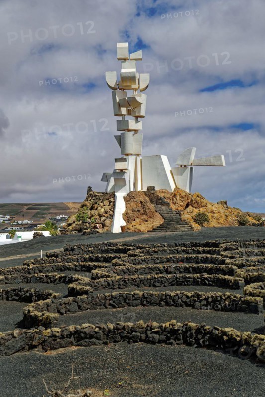 Fertility Monument, Monumento al Campesino, by the artist César Manrique, municipality of San Bartolomé, Lanzarote, Canary Islands, Canary Islands, Spain