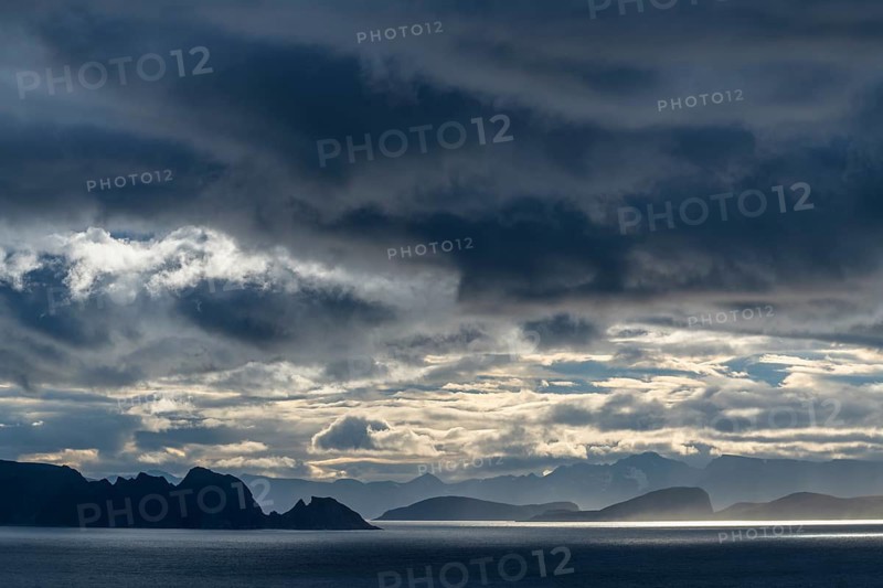 Lighting over the Norwegian European Sea, Söröya, Finnmark, Norway, September 2018