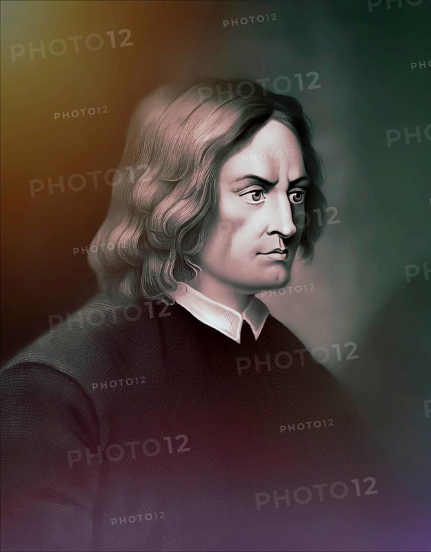Portrait of Lorenzo I de Medici, or Lorenzo the Magnificent, 1449, 1492, an Italian politician and town lord of Florence, digital edited
