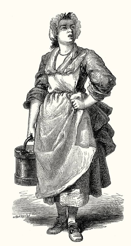 A woman selling nut kernels, Paris, France, 18th century
