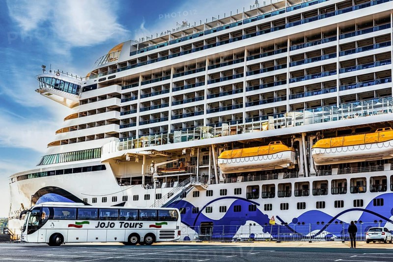 Cruise dock at the World Port Center, at Wilhelminapier in the harbor, Rotterdam, the Netherlands