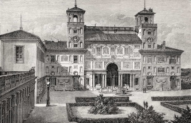 The Villa Medici, Rome, Italy, 19th Century