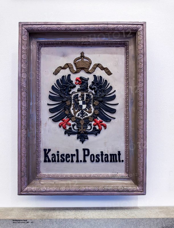 Historical exhibits at the Museum of Communication in the former Reich Post Ministry on Leipziger Straße, Berlin, Germany