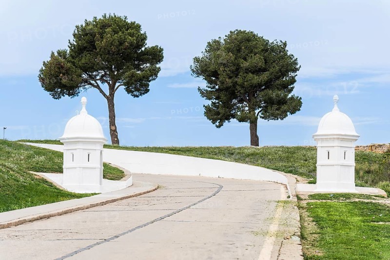 Ascent to the fortress of San Fernando in Figueras, Spain