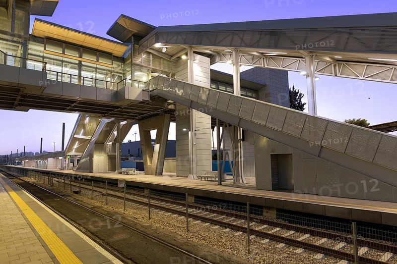 Israel, Lod train station platform