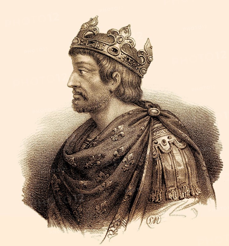 Pepin le Bref, Pepin the Younger, Pepin III or Pippin the Short, c. 714-768, King of the Franks, Pepin le Bref, Pippin der Jüngere, Pippin III., Pippin der Kurze oder Pippin der Kleine, c. 714-768, König der Franken aus dem Geschlecht der Karolinger
