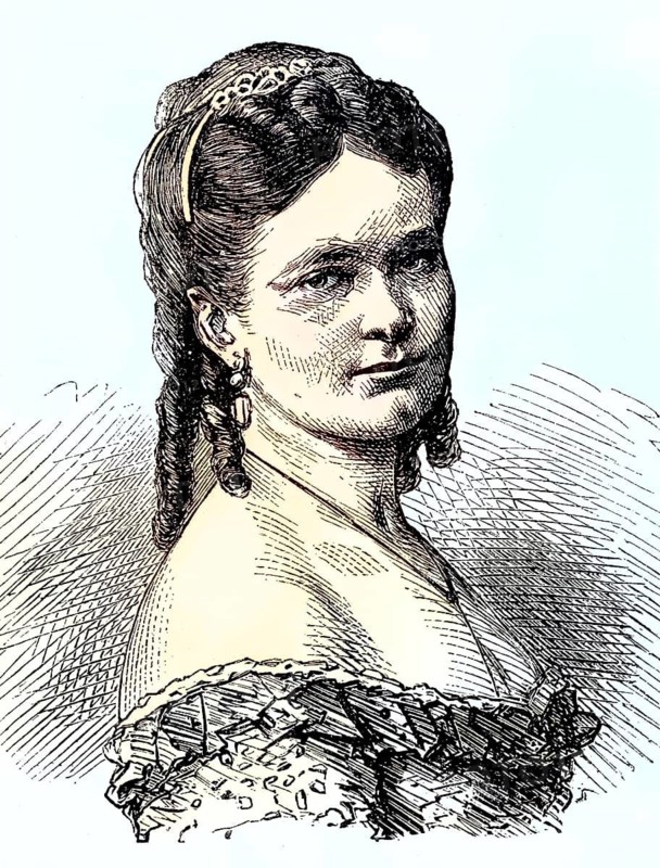 Julie Ebergenyi von Telekes, 9 February 1842, 11 September 1873, honorary canoness, murderess in one of the most spectacular criminal trials in the second half of the 19th century, Historical, digitally restored reproduction of a 19th-century original