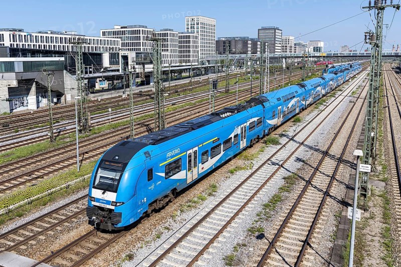 Siemens Desiro HC Arverio Bayern regional train in Munich, Germany