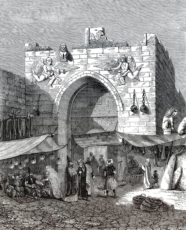 Ein altes Tor in Konya, Region Zentralanatolien in der Türkei