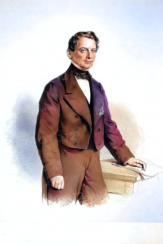 Franz Riedl von Riedenau, 1800-1865, civil servant, court counsellor, Historical, digitally restored reproduction from a 19th century original, Record date not stated