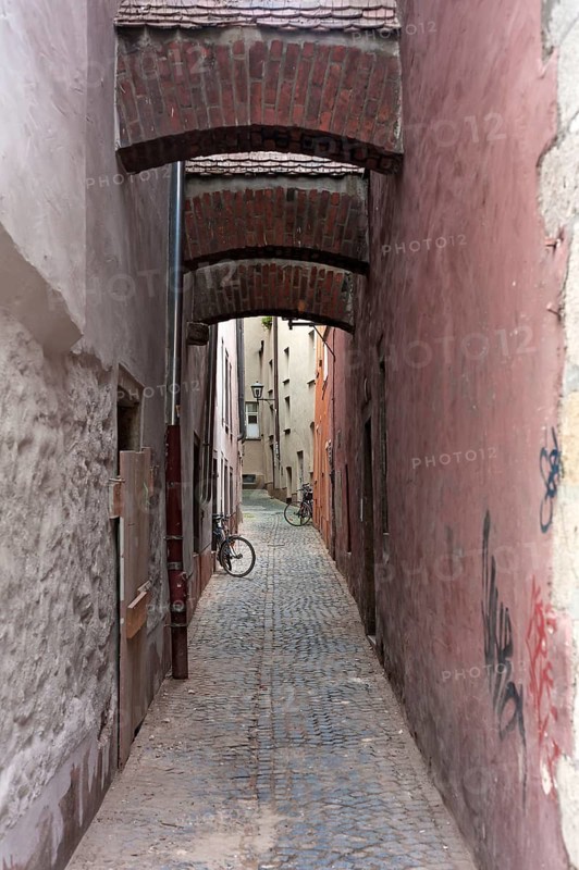 Alte Gasse, Blaue-Lilien-Gasse, Regensburg, Upper Palatinate, Bavaria, Germany
