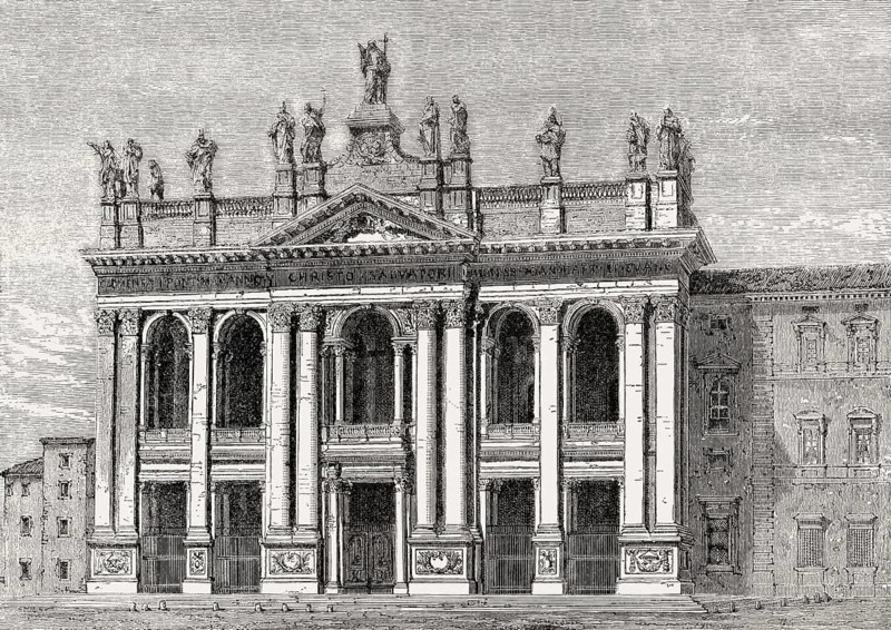 Basilica of Saint John Lateran, Rome, Italy, 19th Century