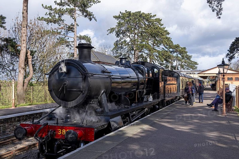 Steam Railway, Gloucestershire Warwickshire Steam Railway, GWSR, railway station, Broadway, The Cotswolds, England, Great Britain