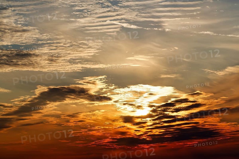 Evening sky at sunset, Burgsvik, Gotland Island, Sweden